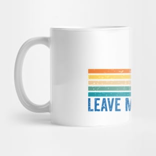 Leave Me A Loon Bird Watcher Gift Vintage Retro Sunset Mug